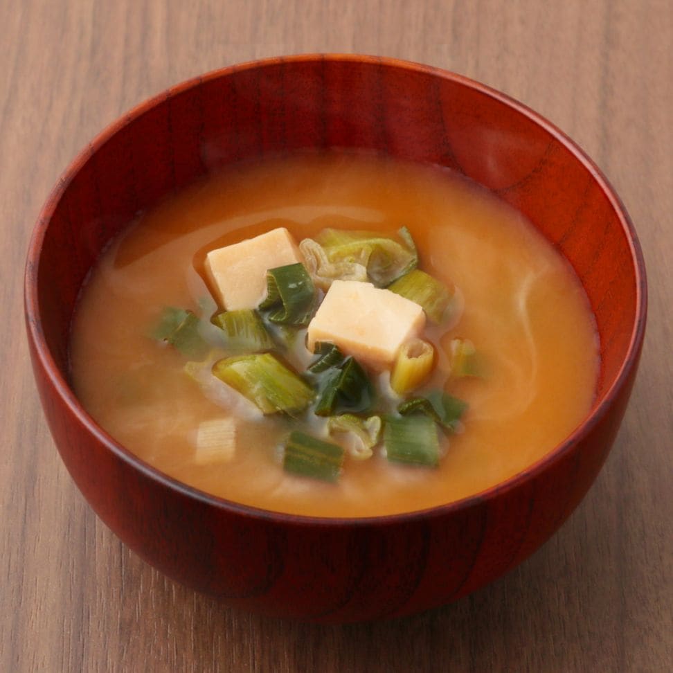 京都府産九条ネギ赤味噌仕立てのお味噌汁【irodori kintetsu