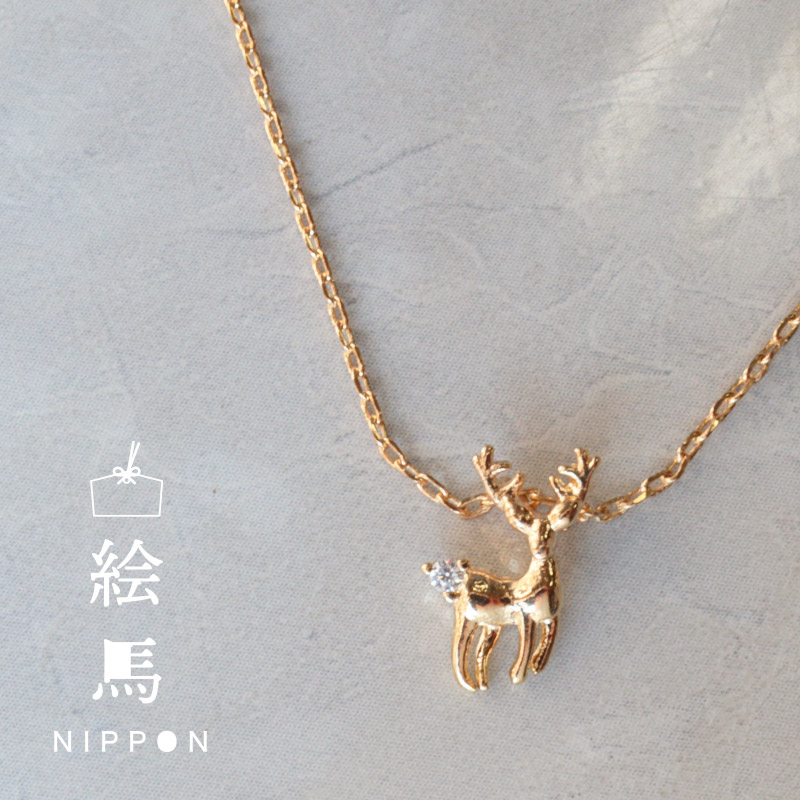 ネックレス　18k バーネックレス　ジルコニア　ゴールド ゴールドバーネックレス | cherir.hs