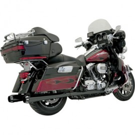 Bassani　BLACK/BLACK/NATURAL +P BAGGER STEPPED TRUE-DUALS WITH POWER CURVE|マフラー|Bassani