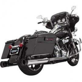 Bassani　CHROME/BLACK DNT® STRAIGHT CAN MUFFLERS|マフラー|Bassani