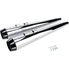 Bassani　CHROME/BLACK 4  SLIP-ON MUFFLERS|マフラー|Bassani