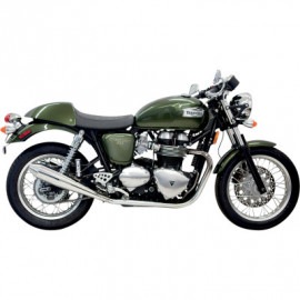 BASSANI XHAUST  4  Mufflers - Chrome - Thruxton 900  Performance Slip-On Mufflers|マフラー|Bassani