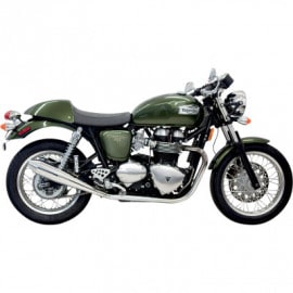 BASSANI XHAUST  4  Mufflers - Black - Thruxton 900  Performance Slip-On Mufflers|マフラー|Bassani