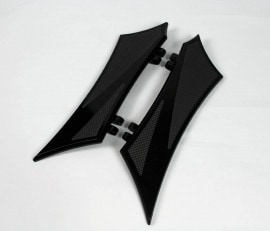 JH Chrome-E-O Bagger Rider Floorboards, Hard Black Anodized Finish Murdered With Rubber Inserts - 22