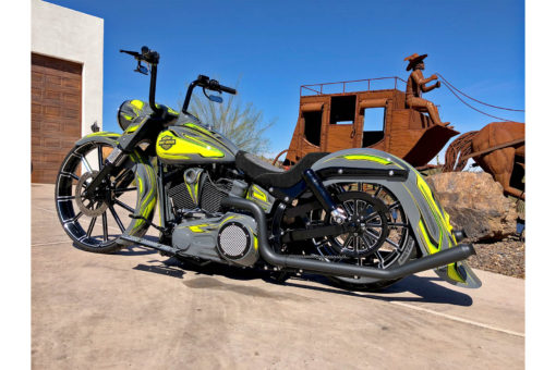 ハーレーボラファットボーイソフテイルリアフェンダー2006y～2017年