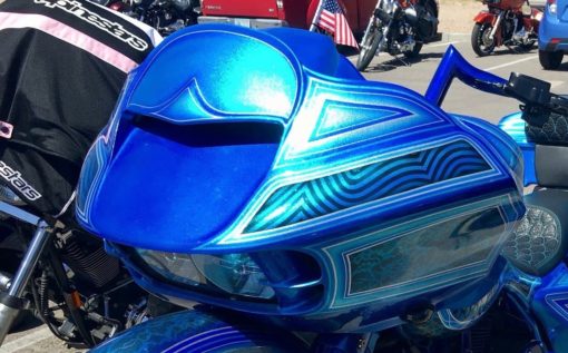 Dirty Bird ヘッドライトベゼルロードグライド ハーレーツーリング Dirty Bird バハ・ヘッドライトベゼル メッシュスクリーン付 (未