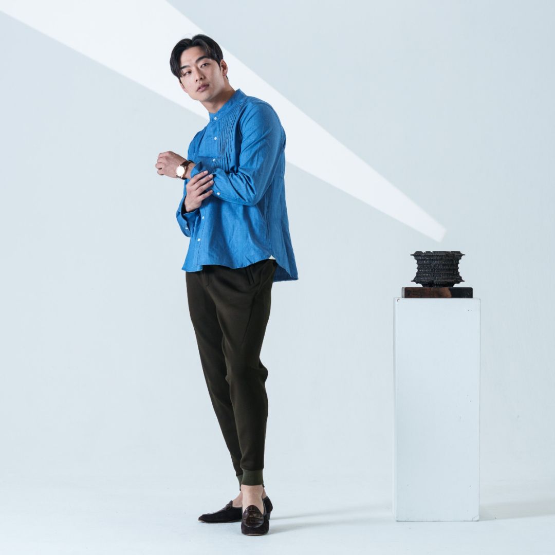 デニムドレスシャツ