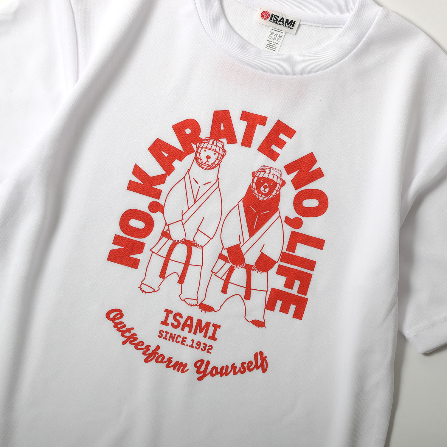 NO,KARATE NO,LIFE くまTシャツ | 新商品 | ISAMI(イサミ) |格闘技 武