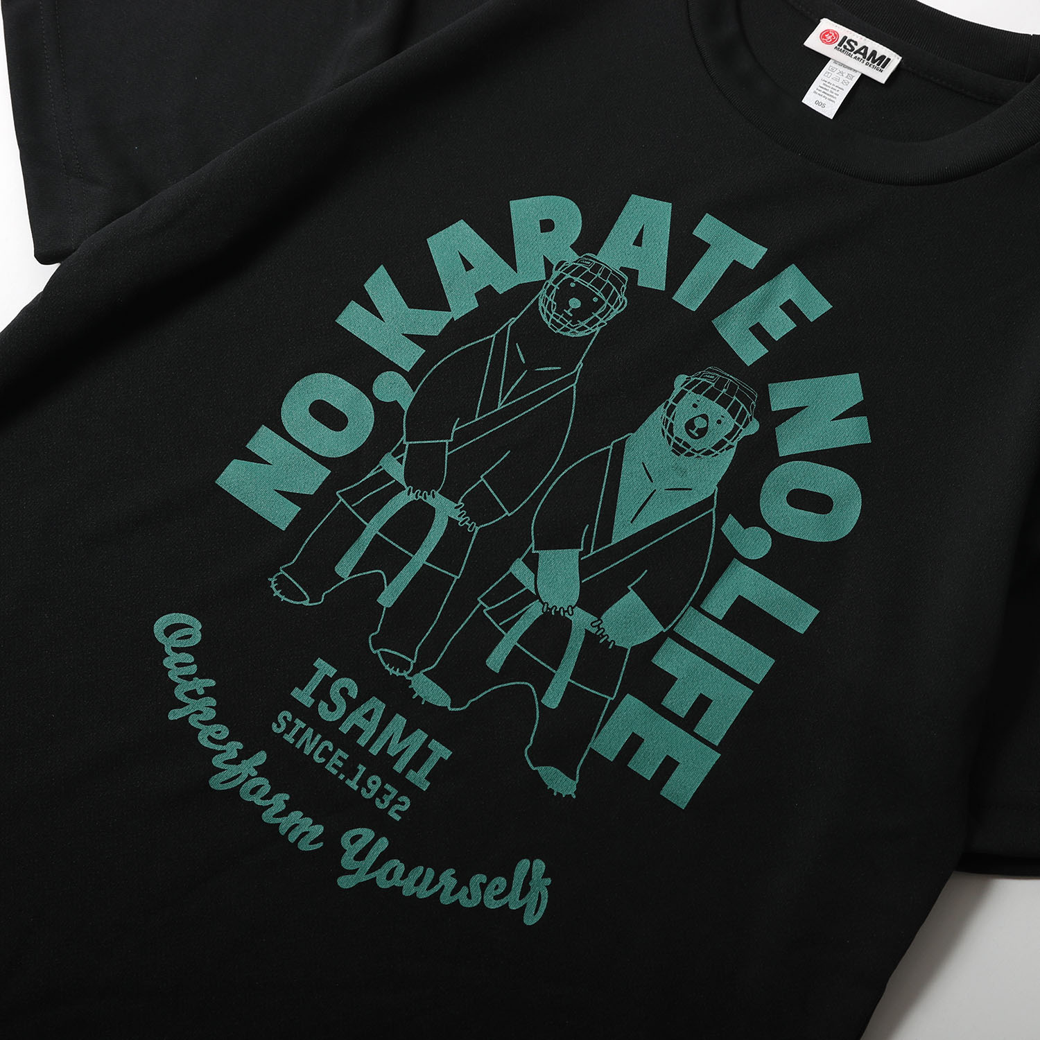 なかむうTAKUMIシャツ　16Tギア ８サドルクッション無し12178円 NO,KARATE NO,LIFE くまTシャツ | 新商品 | ISAMI(イサミ) |格闘技 武