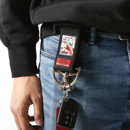 UKIYOE黒帯キーホルダー(空手）