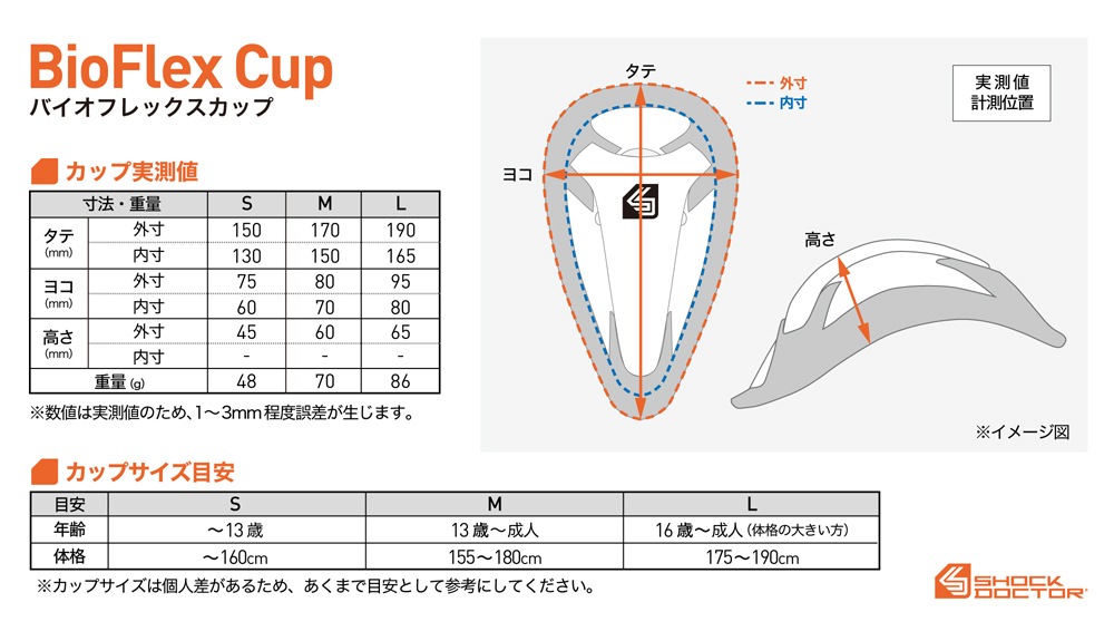 ショックドクター バイオフレックスカップ