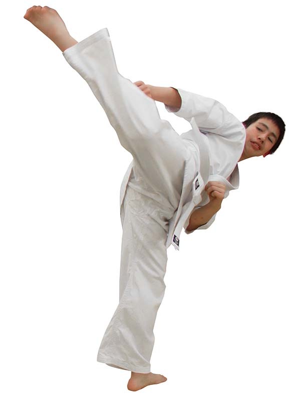 【納期：刺繍あり3ケ月から】入門用フルコンタクト晒空手衣（上下帯付）（K-25）