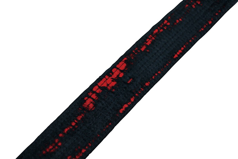 日本製 紗綾柄黒帯