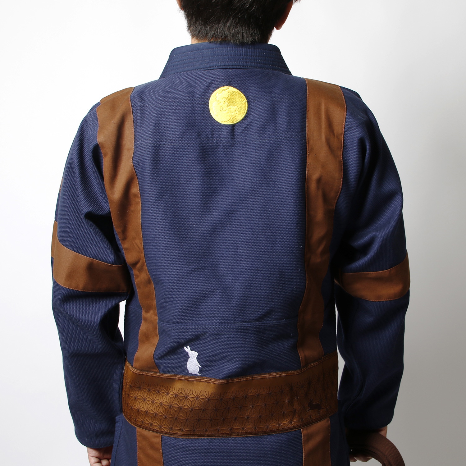 着物柄柔術着～お月見～