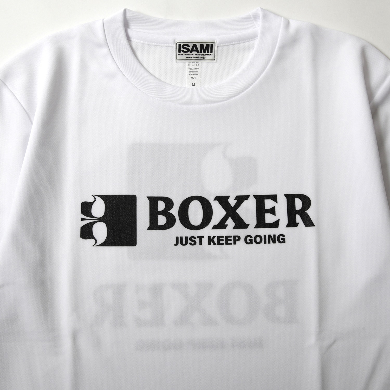 BOXERロゴマークドライTシャツ ブラック、ホワイト、ミックスレッド