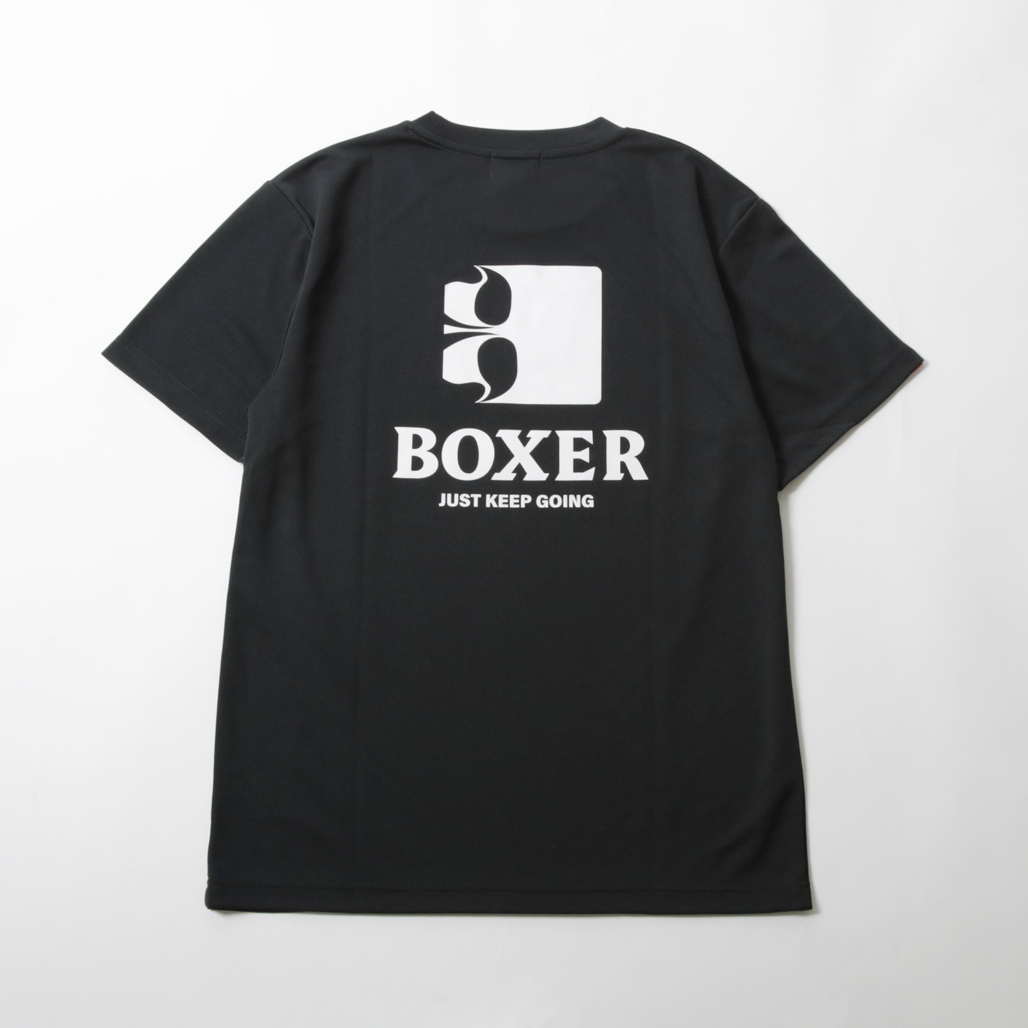 BOXERロゴマークドライTシャツ ブラック、ホワイト、ミックスレッド