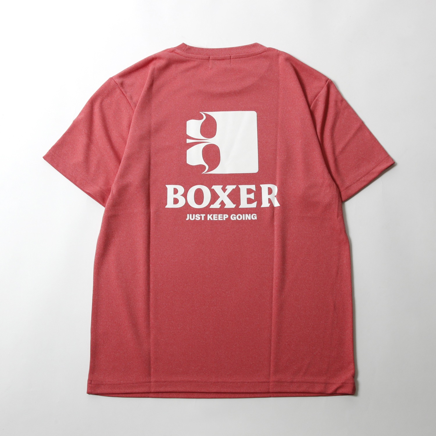 BOXERロゴマークドライTシャツ ブラック、ホワイト、ミックスレッド