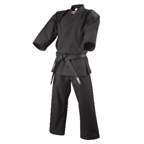 【納期：刺繍あり4ケ月から】１１号帆布黒空手衣(KB-110)