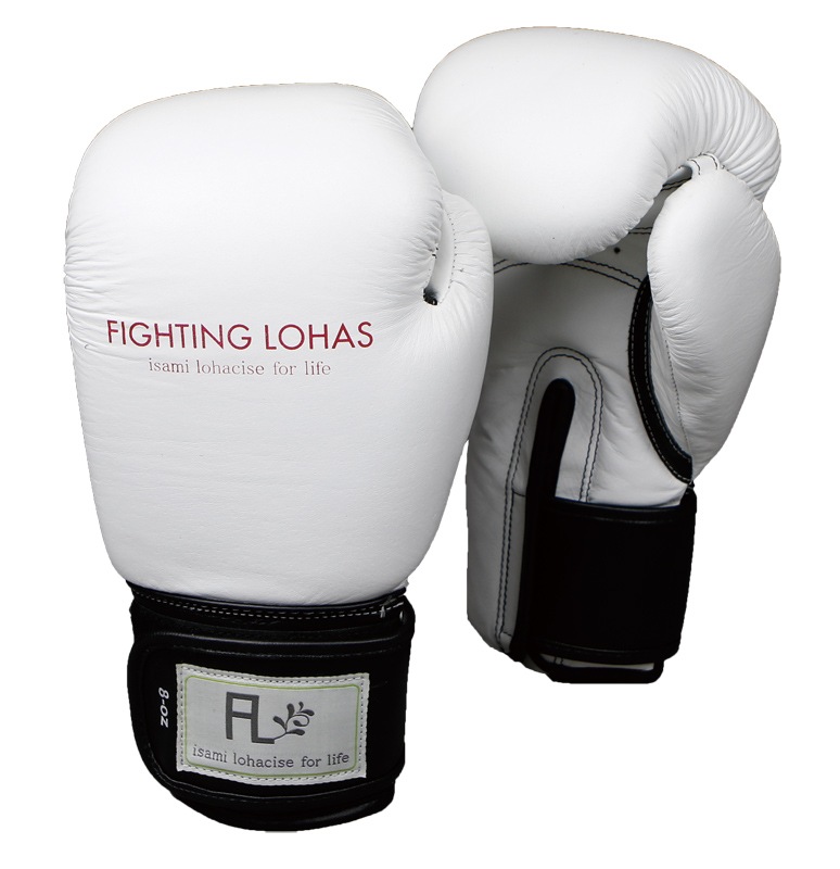 ファイティングロハス　ボクシンググローブ　白・黒
