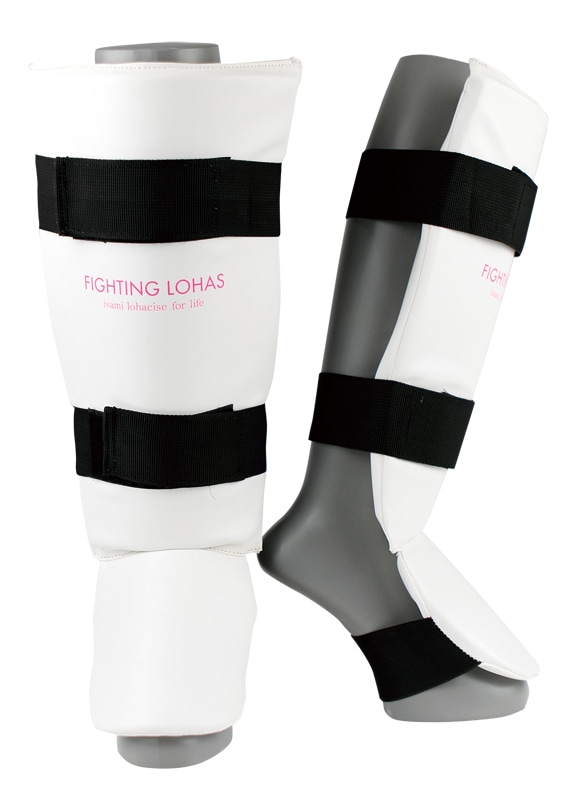 ファイティングロハス　レッグガード　白・黒