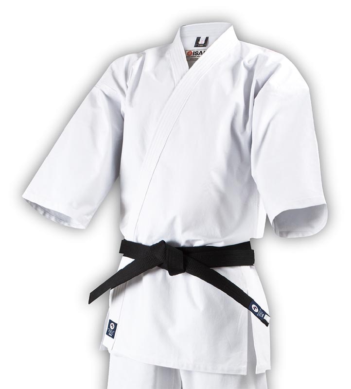 【納期：刺繍あり4ケ月から】フルコンタクト晒空手衣（選手用）上衣 K-451