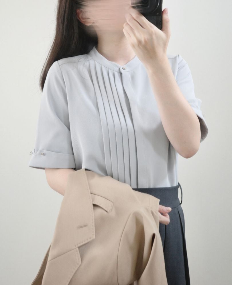 アシメタックブラウス【7月下旬お届け】