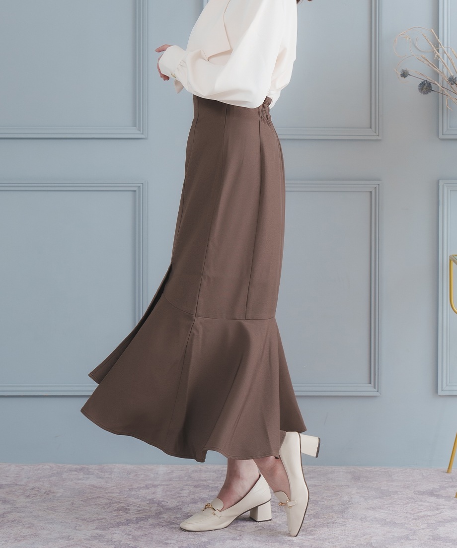 アシメ切替マーメイドスカート