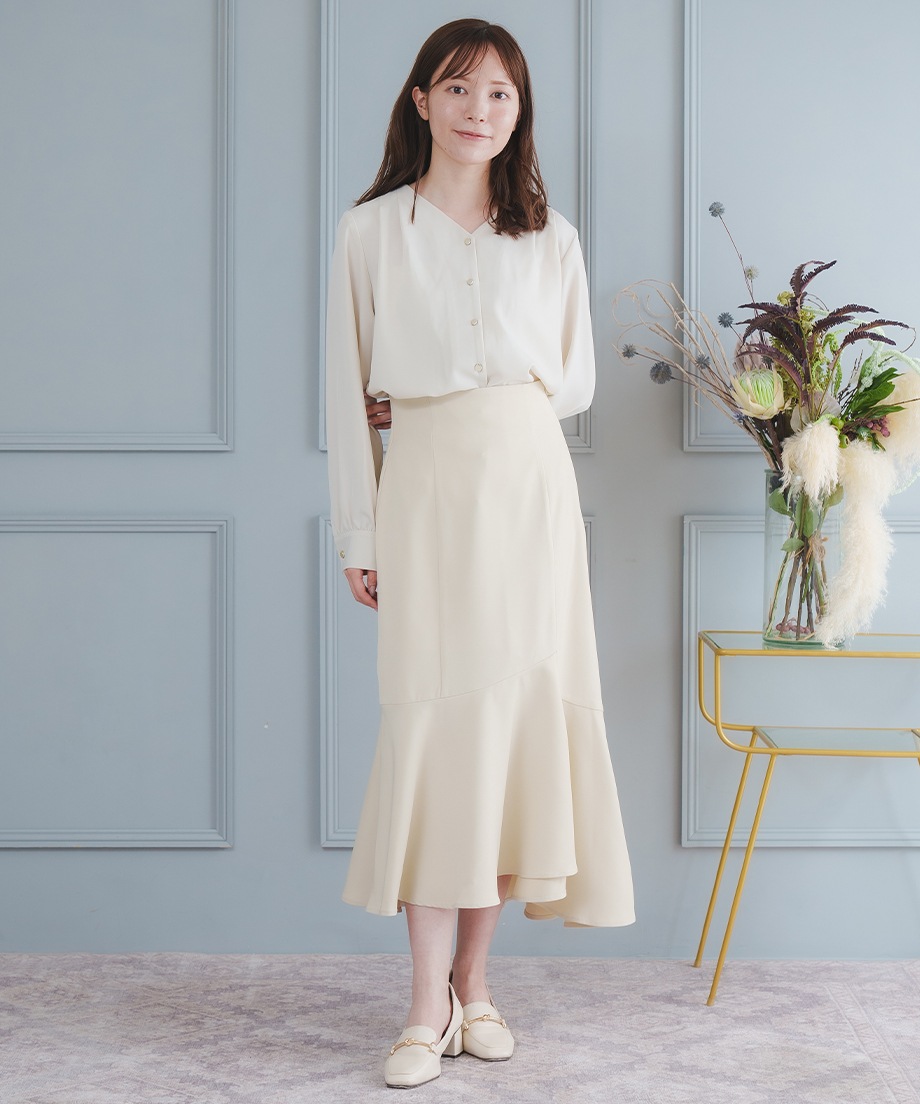 アシメ切替マーメイドスカート