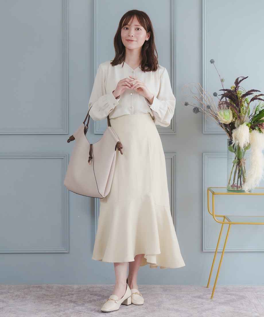 アシメ切替マーメイドスカート