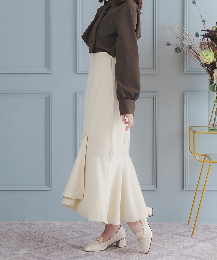 アシメ切替マーメイドスカート