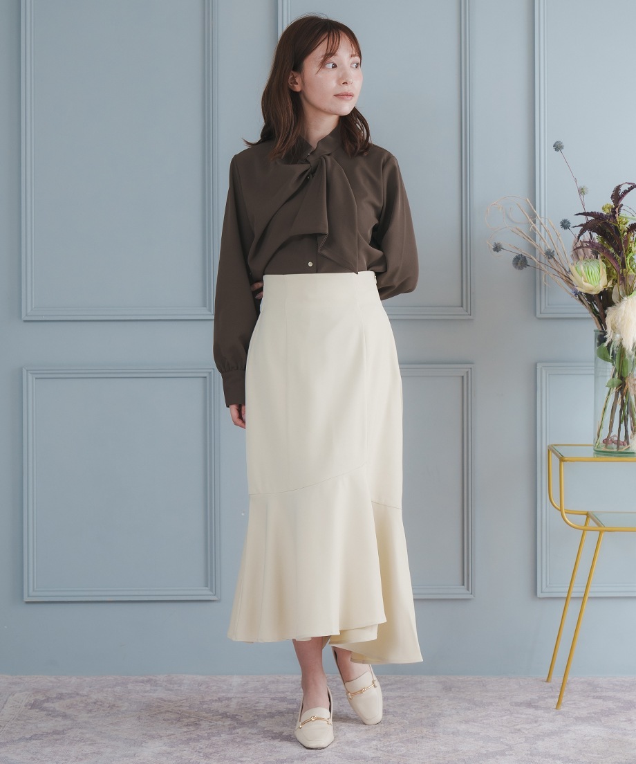 アシメ切替マーメイドスカート