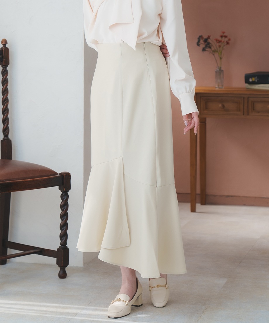 アシメ切替マーメイドスカート