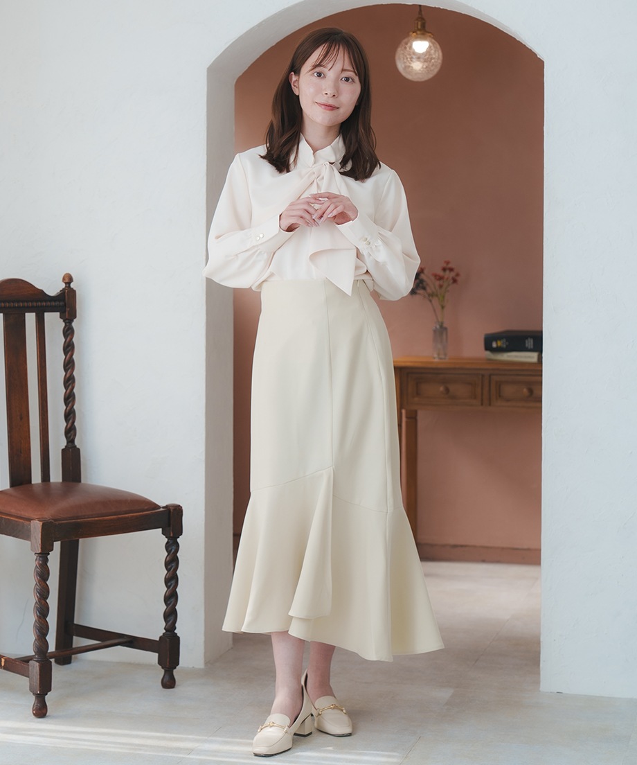 アシメ切替マーメイドスカート