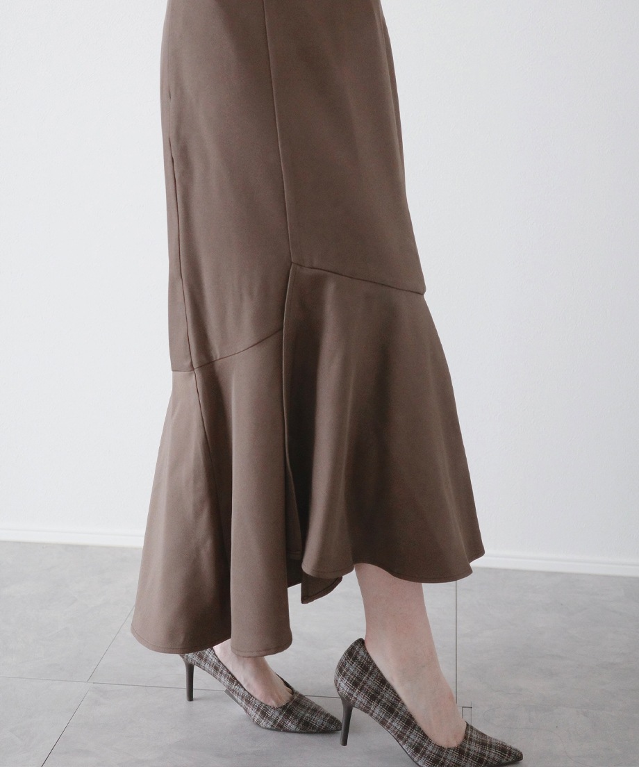 アシメ切替マーメイドスカート