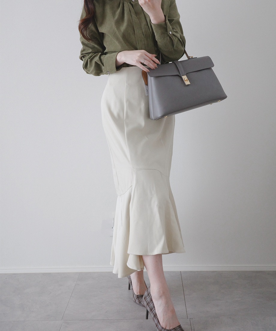 アシメ切替マーメイドスカート