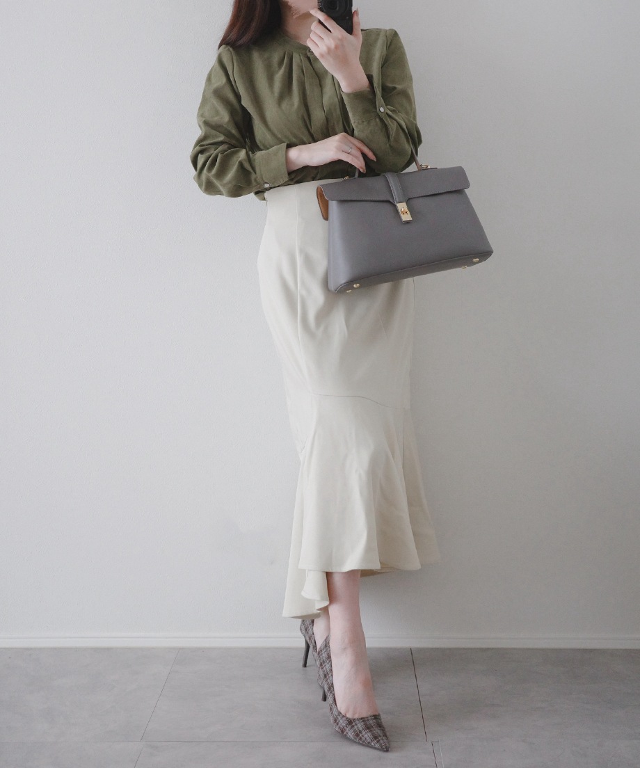 アシメ切替マーメイドスカート