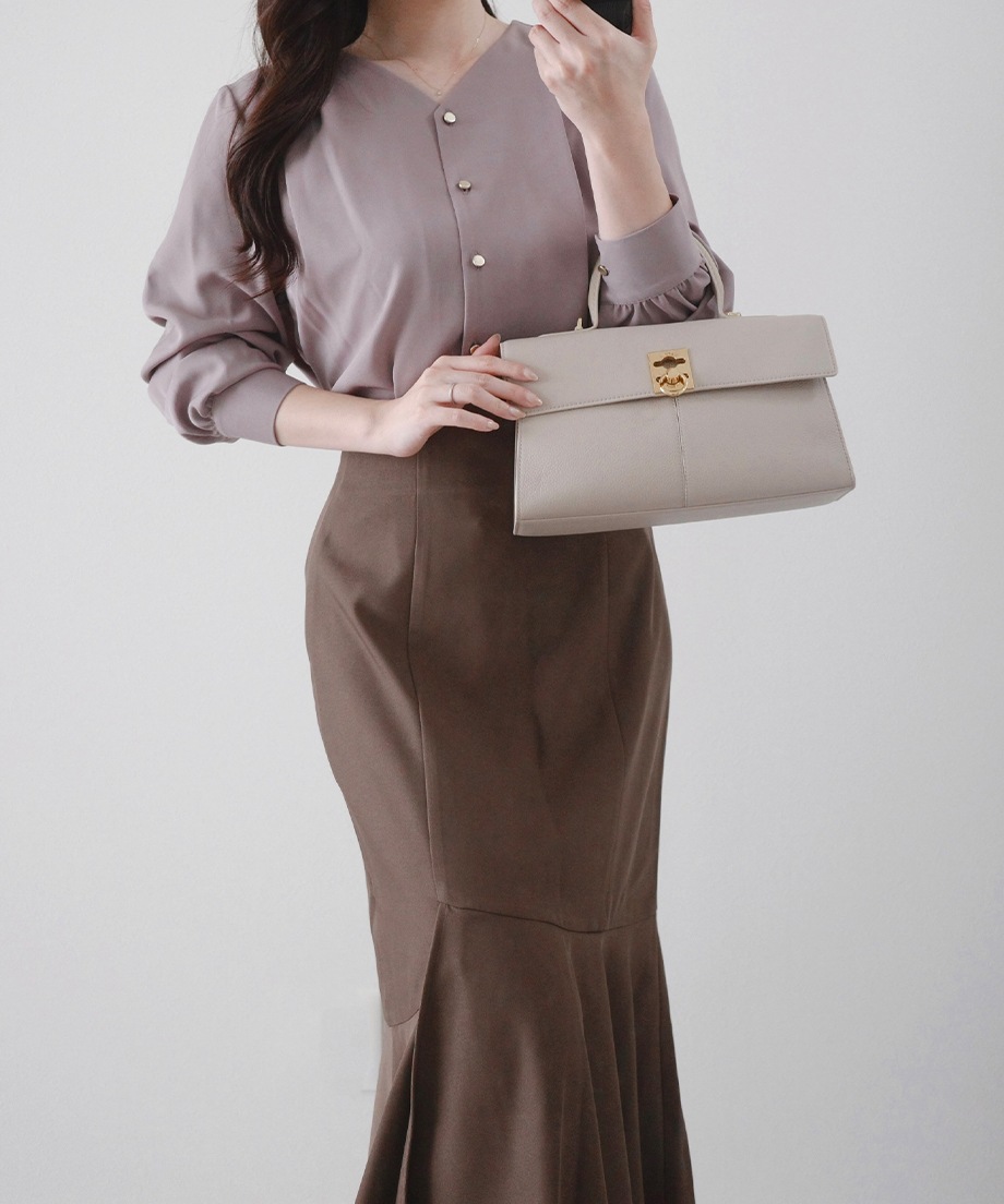 アシメ切替マーメイドスカート