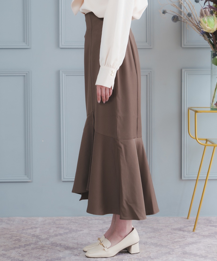 アシメ切替マーメイドスカート