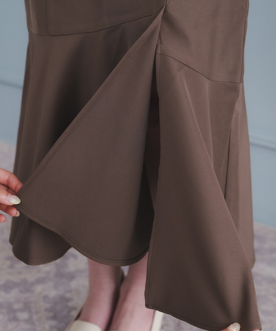 アシメ切替マーメイドスカート