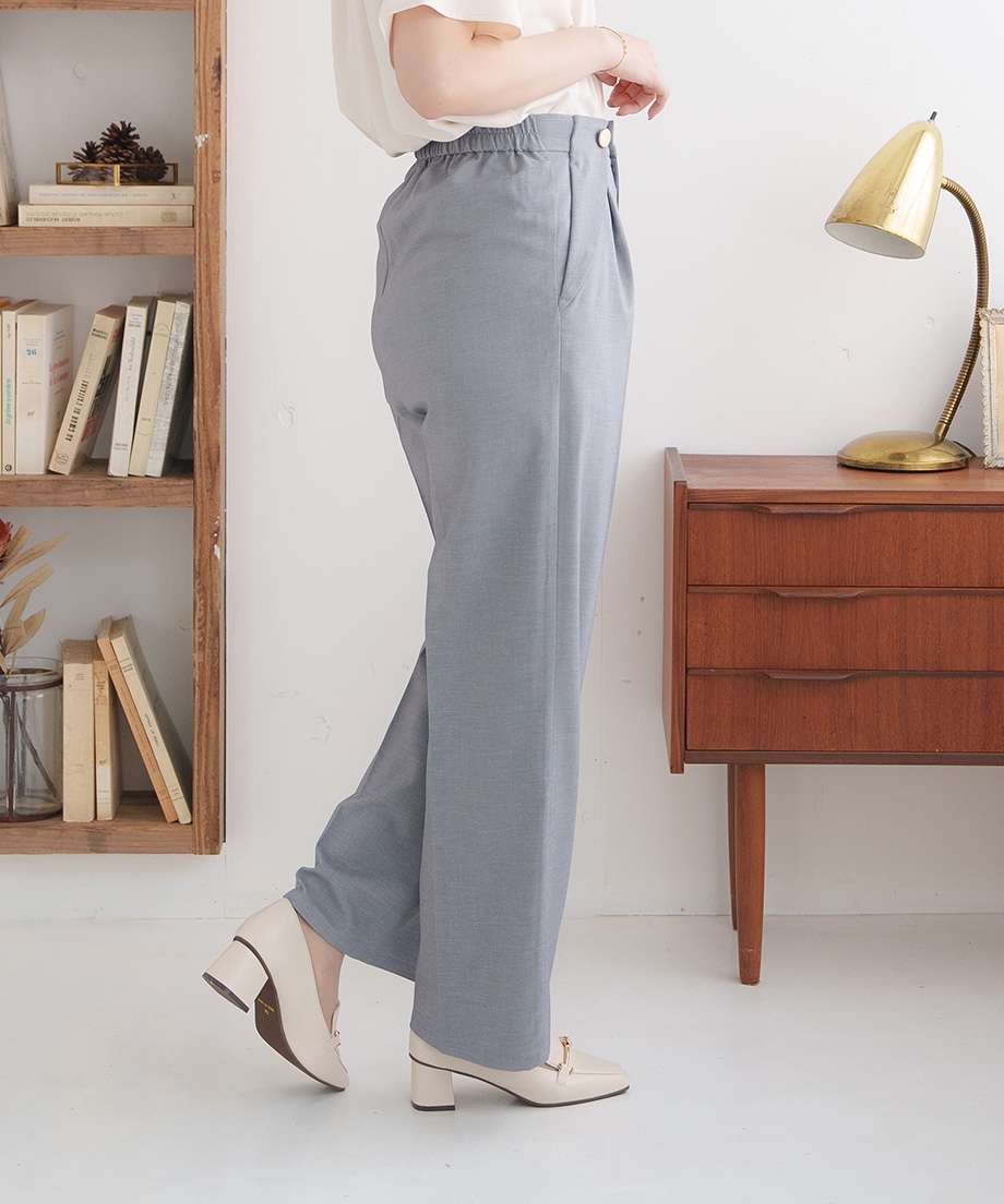 ボタンデザインパンツ｜is amulet.公式通販サイト