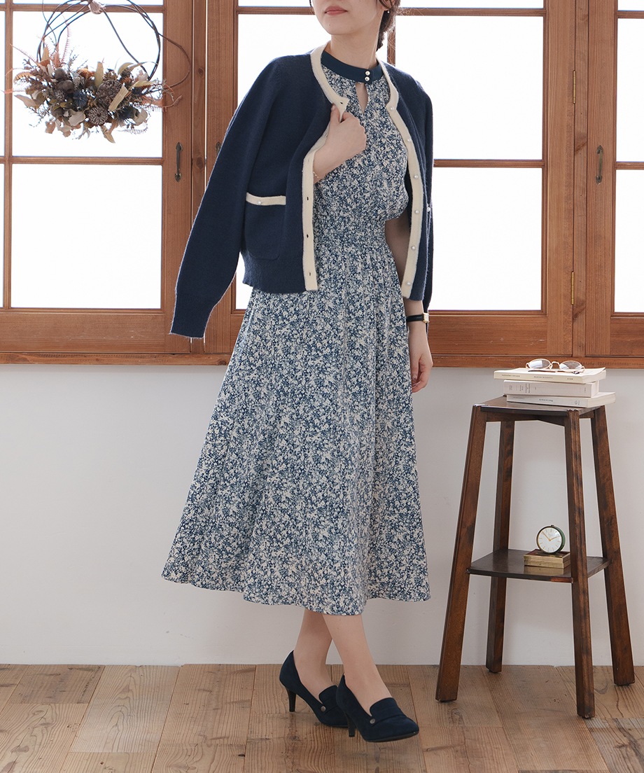 前後2WAYプリントワンピース