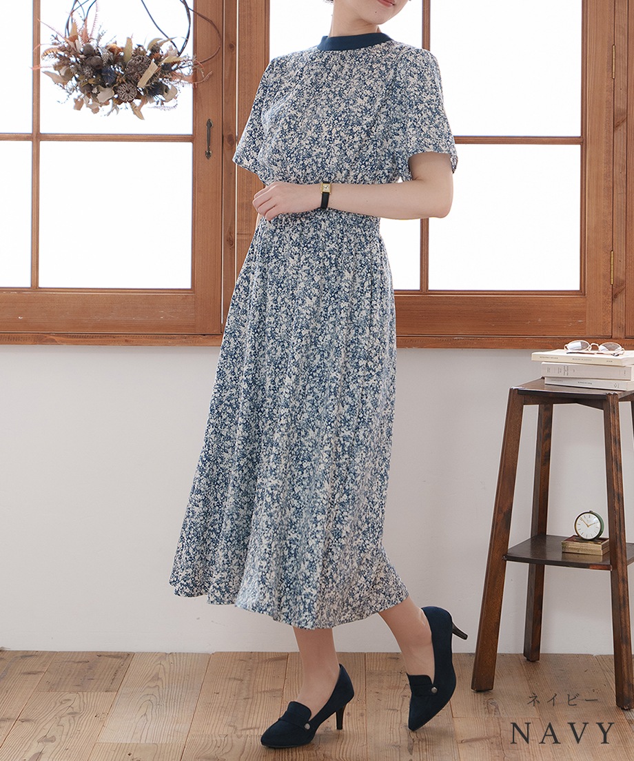 前後2WAYプリントワンピース