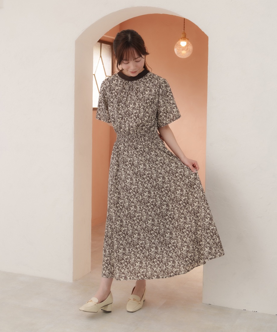 前後2WAYプリントワンピース