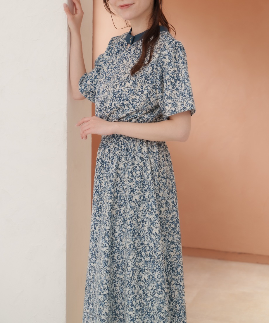 前後2WAYプリントワンピース