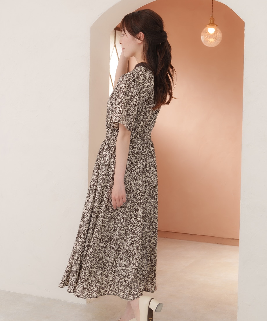 前後2WAYプリントワンピース