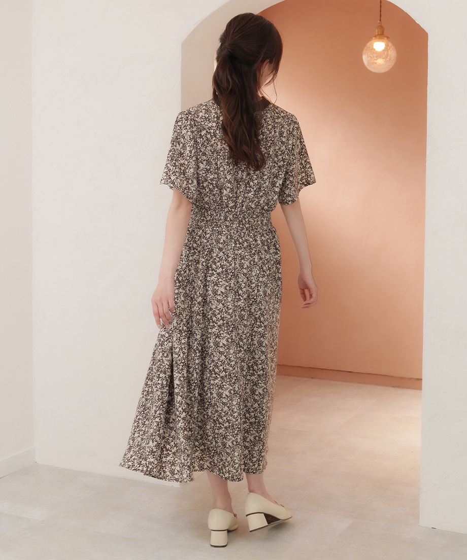 前後2WAYプリントワンピース