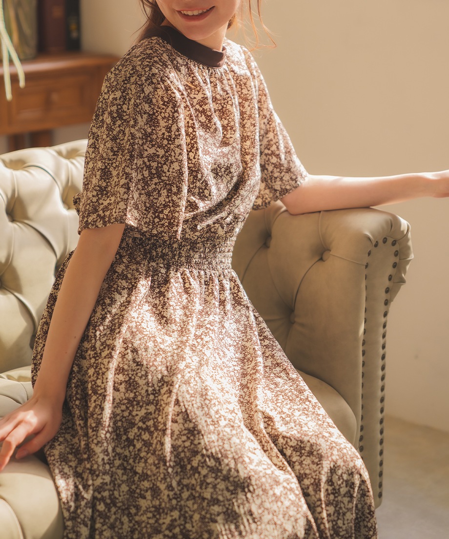 前後2WAYプリントワンピース