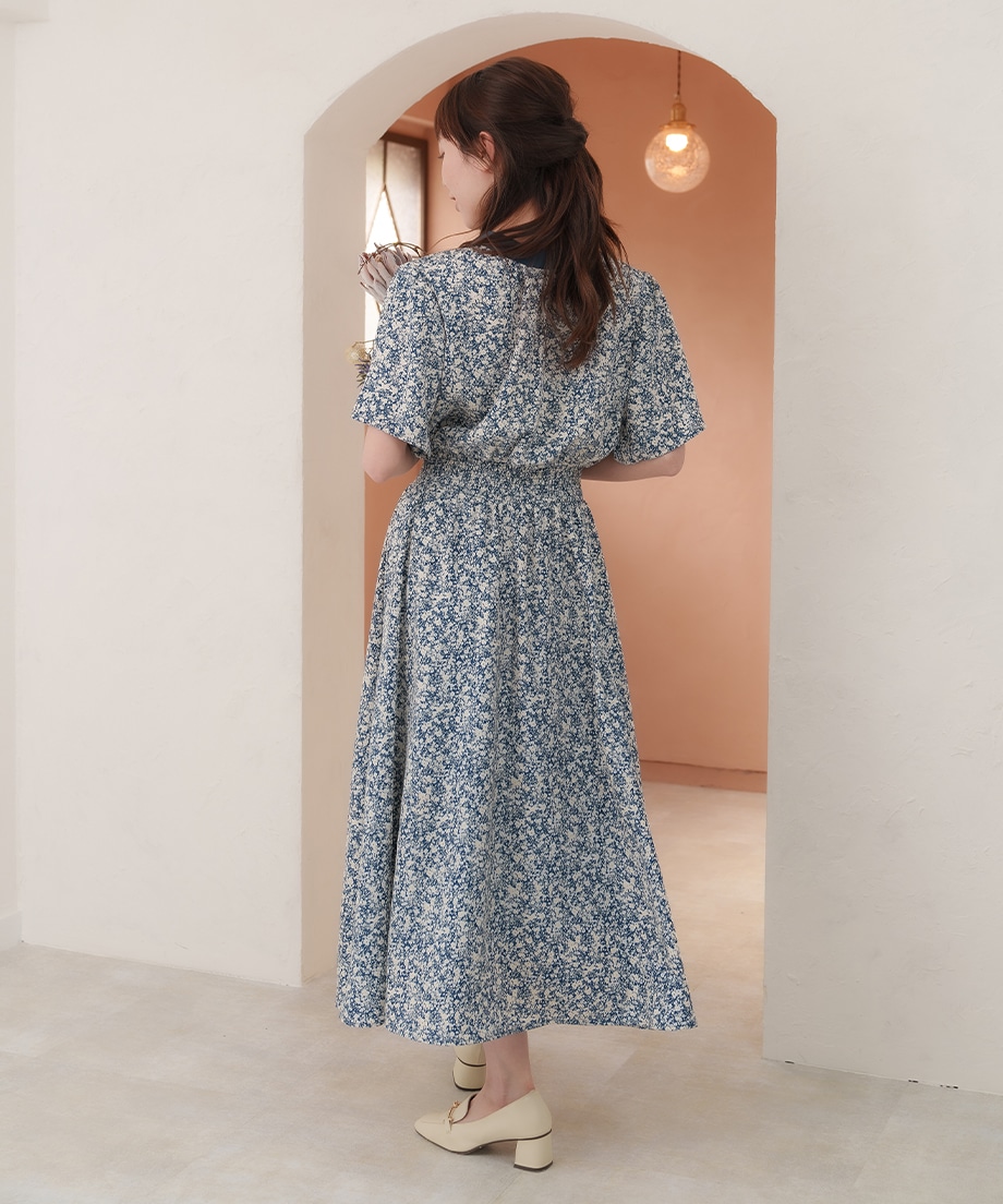 前後2WAYプリントワンピース