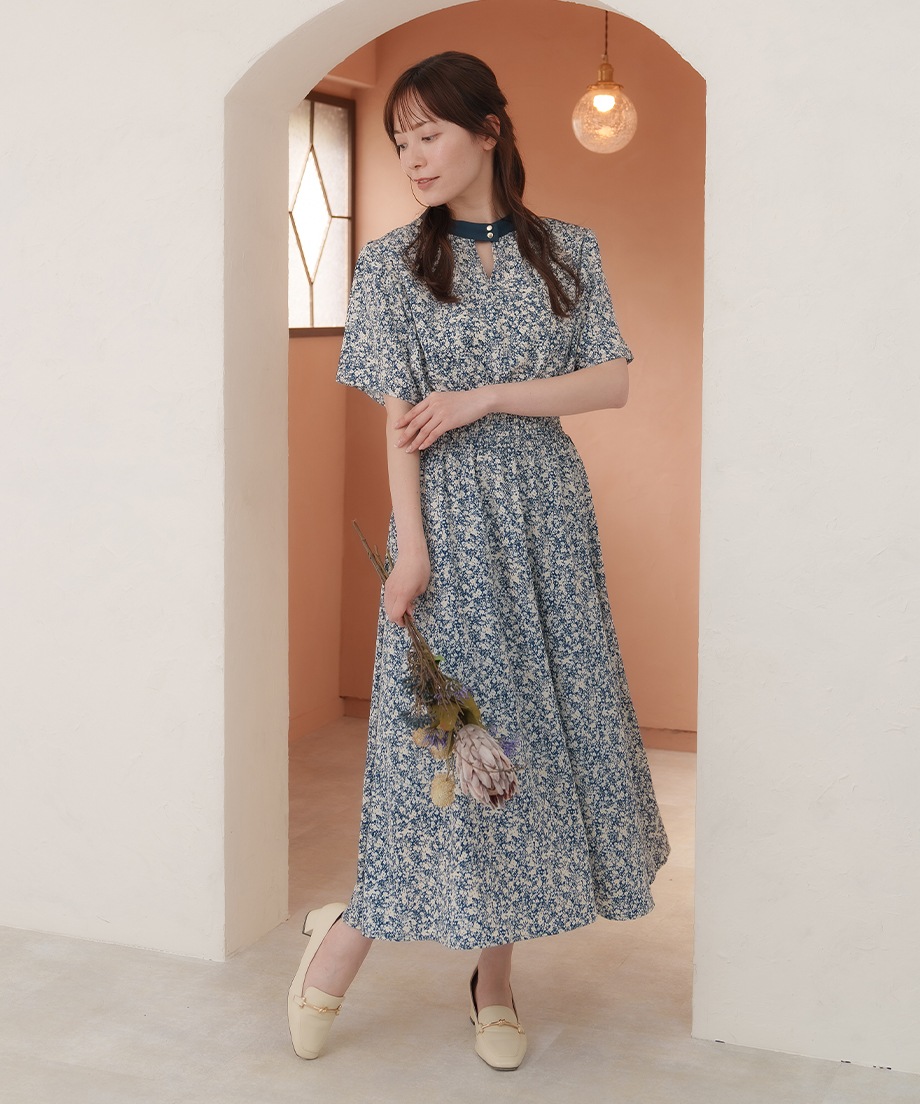 前後2WAYプリントワンピース