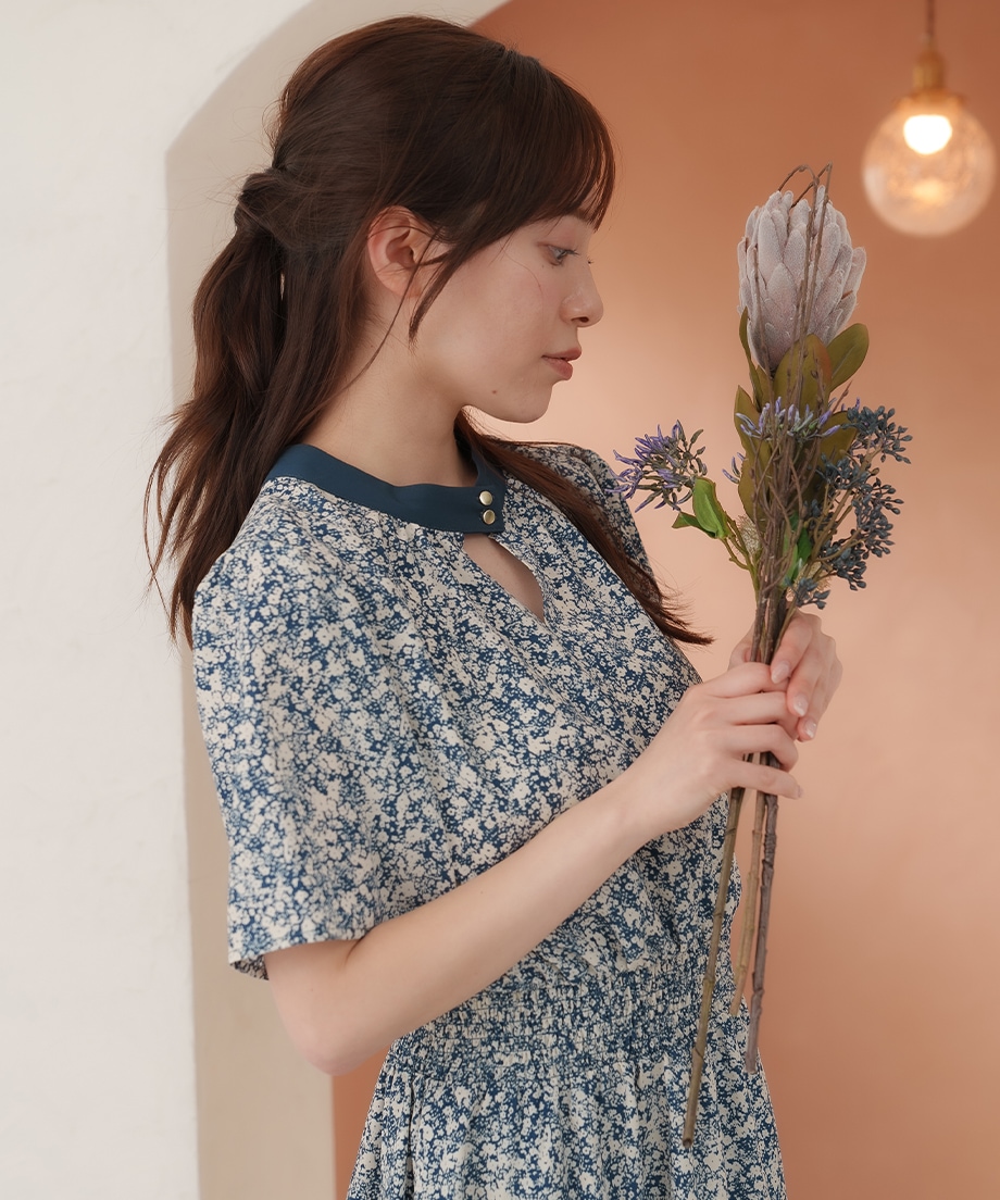 前後2WAYプリントワンピース